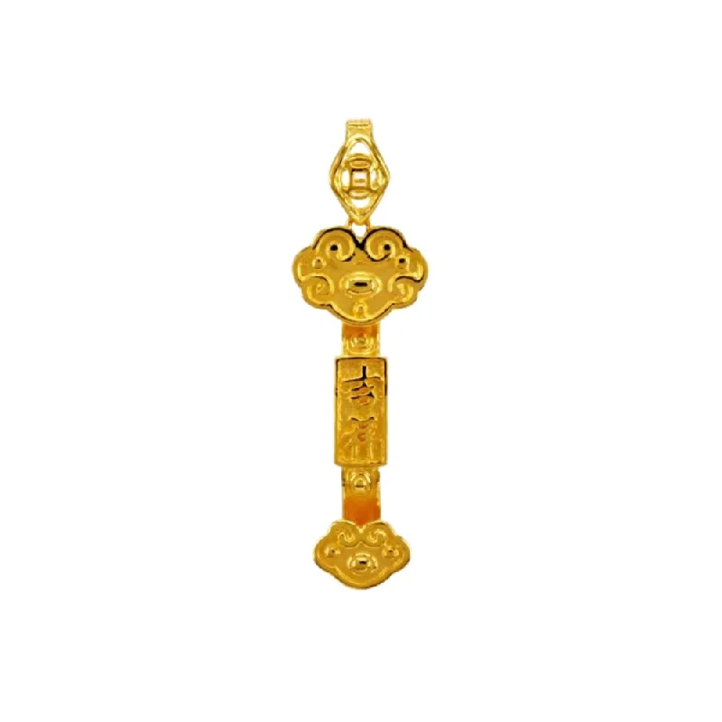 916 Gold Scepter Pendant