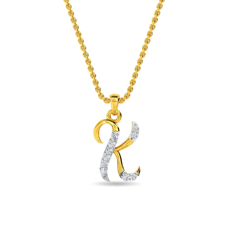 Alphabet K Pendant