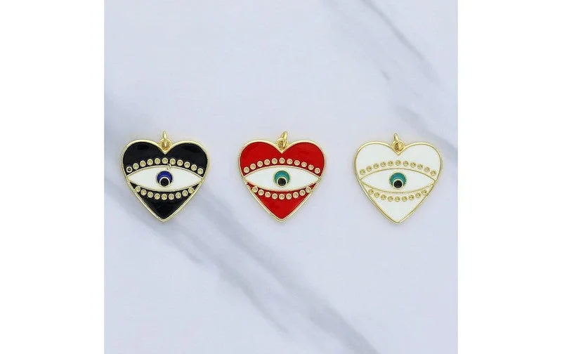 Heart Eye Pendent Charm