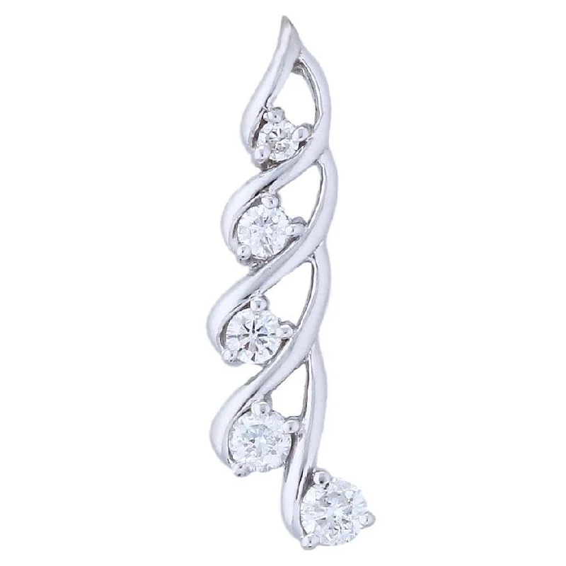 Journey Tales of Time Pendant (0.50 ct Diamonds) in White Gold