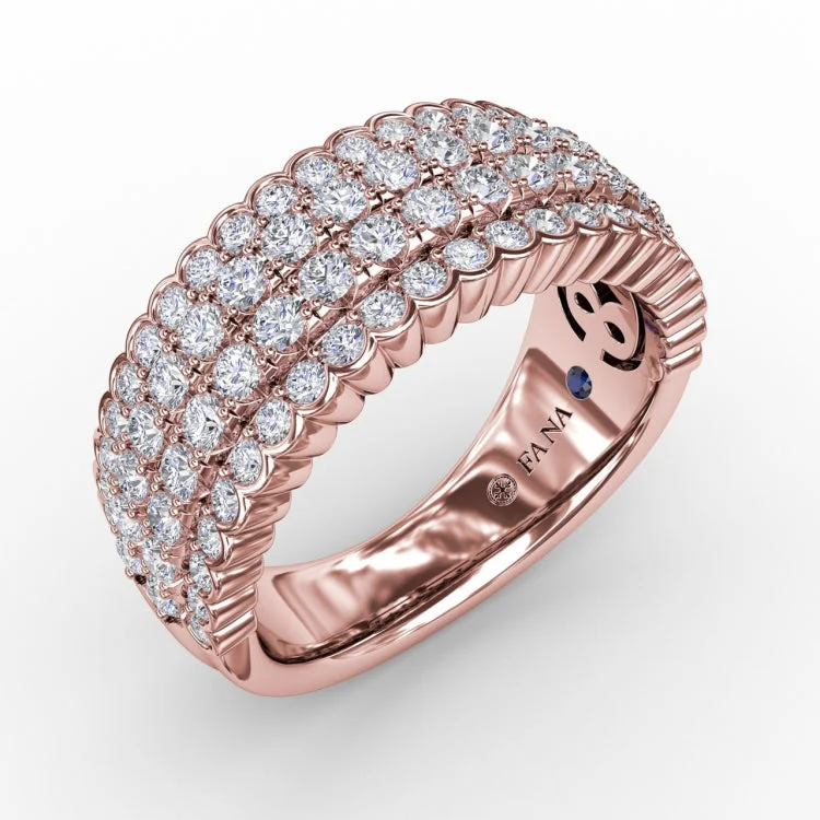 Multi-Row Diamond Band