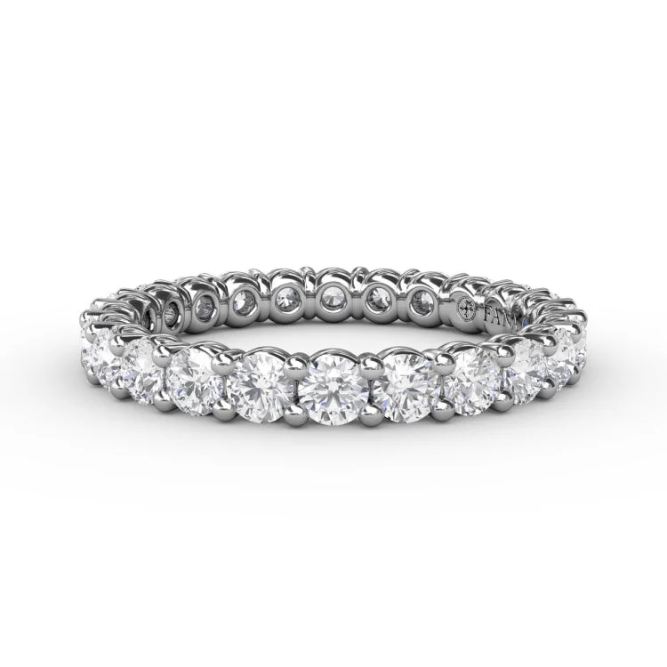 Chunky Shared Prong Eternity Band