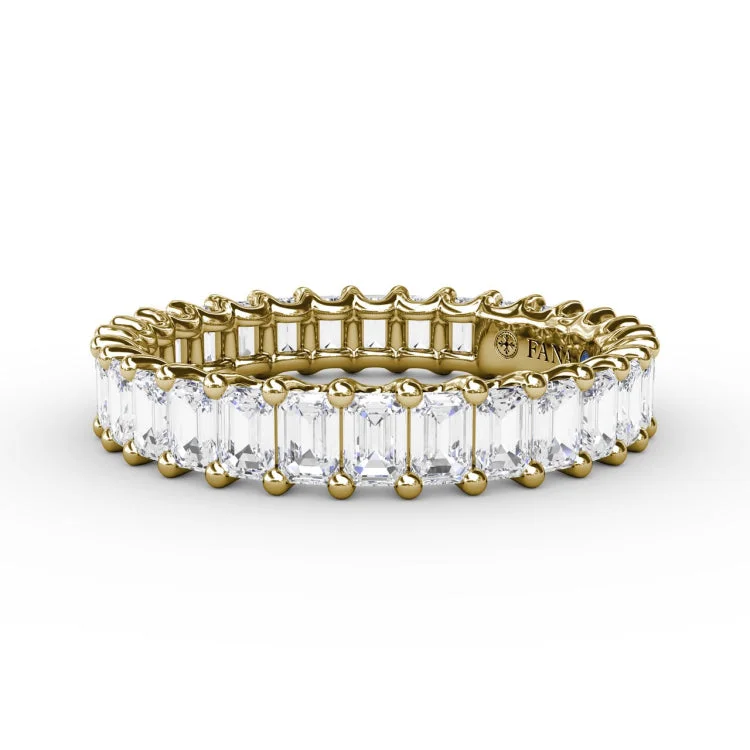 2.39ct Emerald Cut Eternity Band