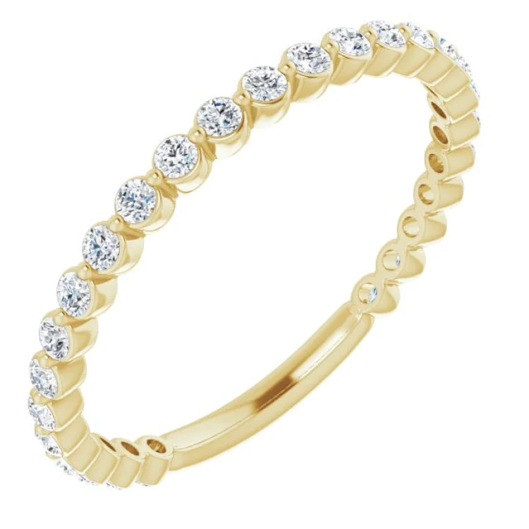 14K Yellow 1/3 CTW Natural Diamond Anniversary Band