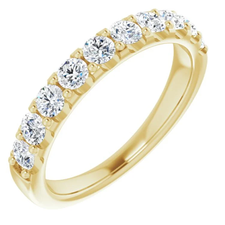 14K Yellow 3/4 CTW Natural Diamond Anniversary Band