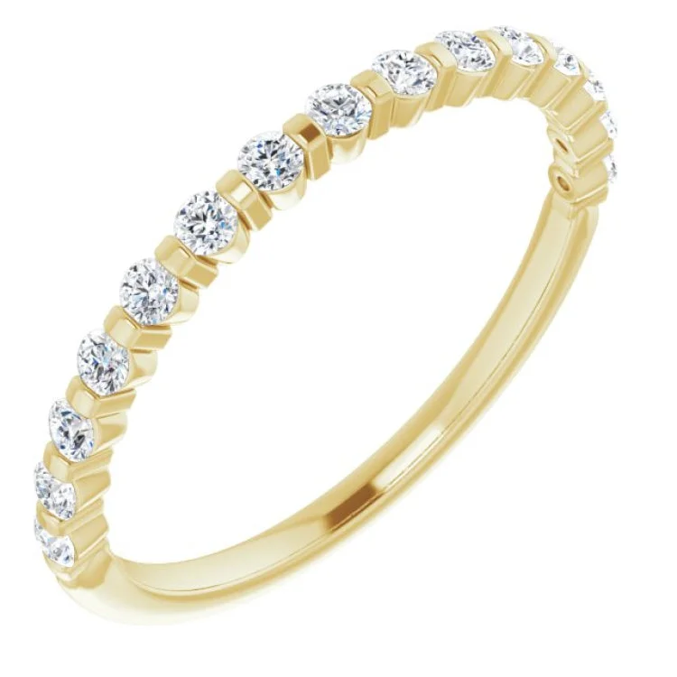 14K Yellow 1/3 CTW Natural Diamond Anniversary Band