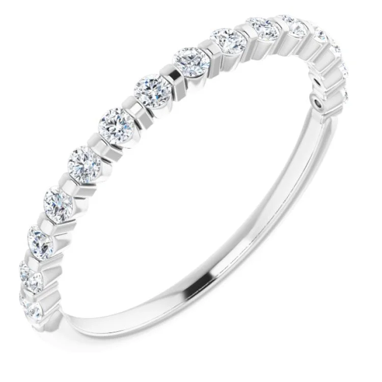 Platinum 1/3 CTW Natural Diamond Anniversary Band