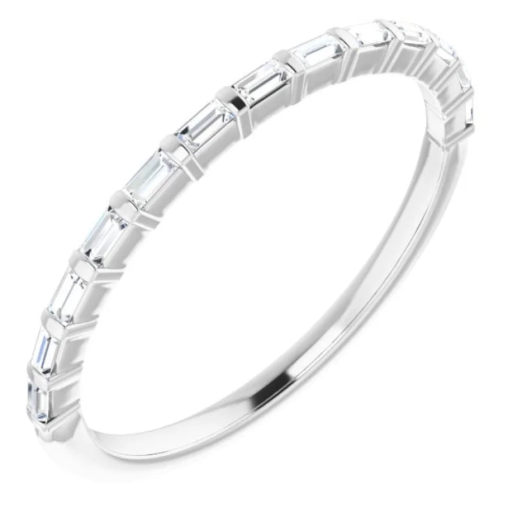 14K White 1/5 CTW Natural Diamond Anniversary Band