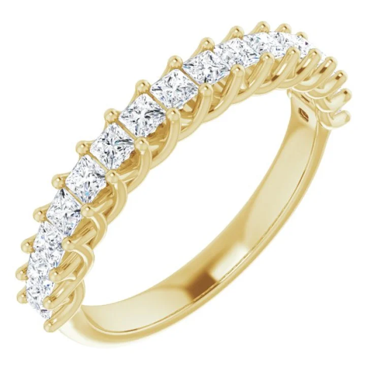 14K Yellow 3/4 CTW Natural Diamond Anniversary Band