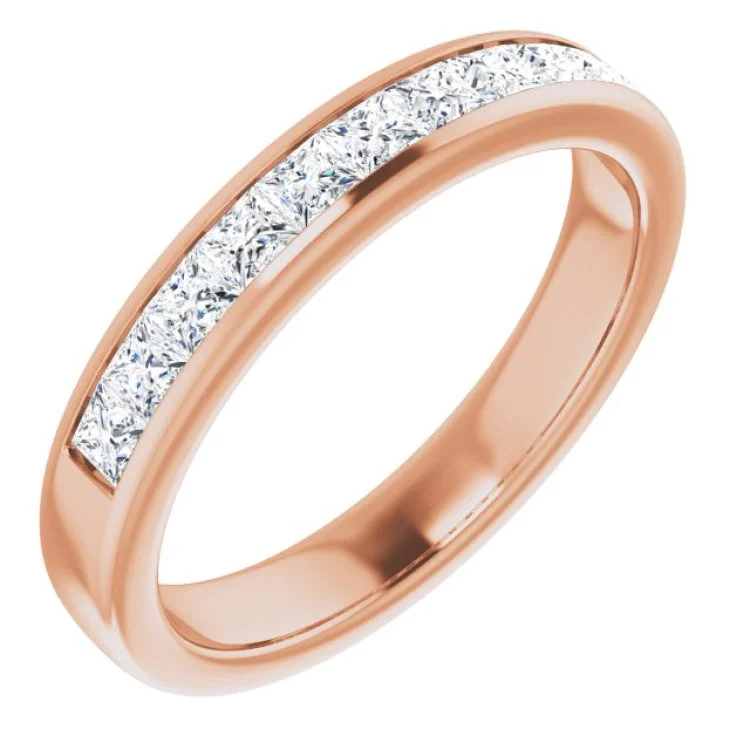 14K Rose 1 CTW Natural Diamond Band