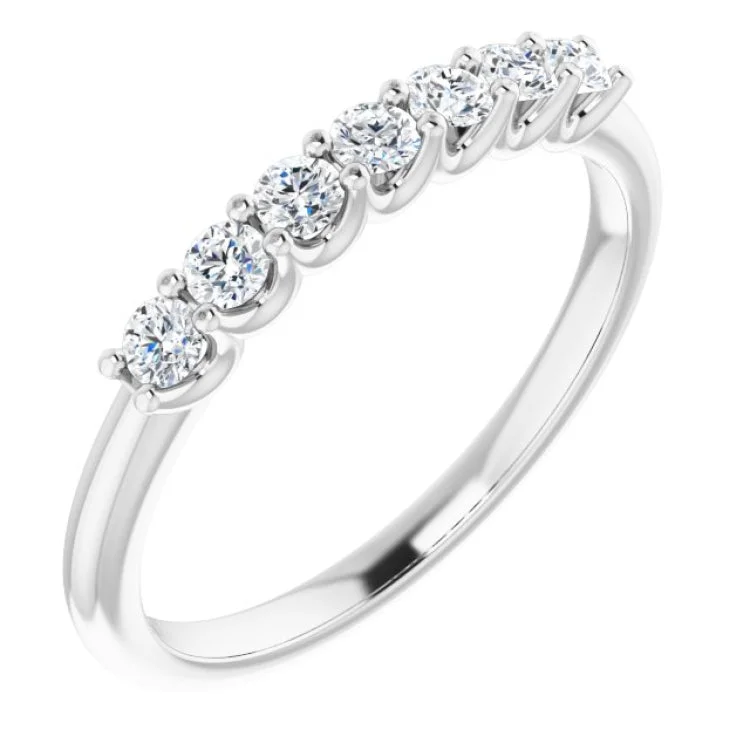 Platinum 1/3 CTW Natural Diamond Anniversary Band