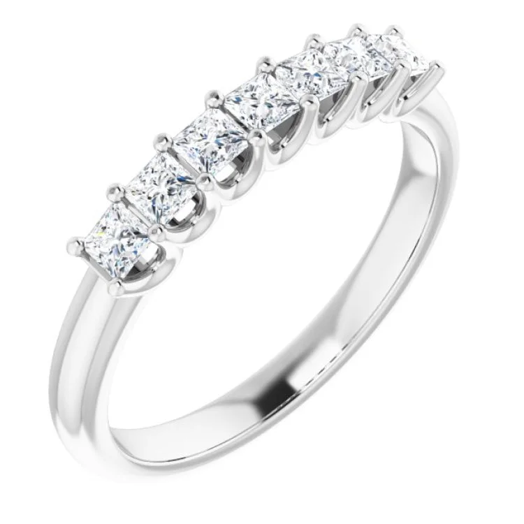 14K White 1/2 CTW Natural Diamond Anniversary Band