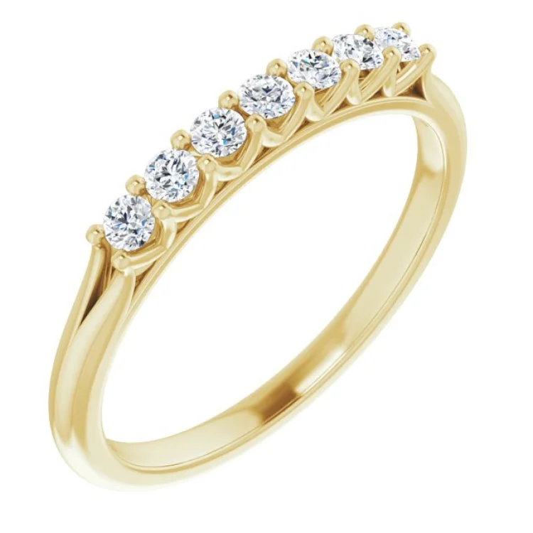 14K Yellow 1/5 CTW Natural Diamond Anniversary Band