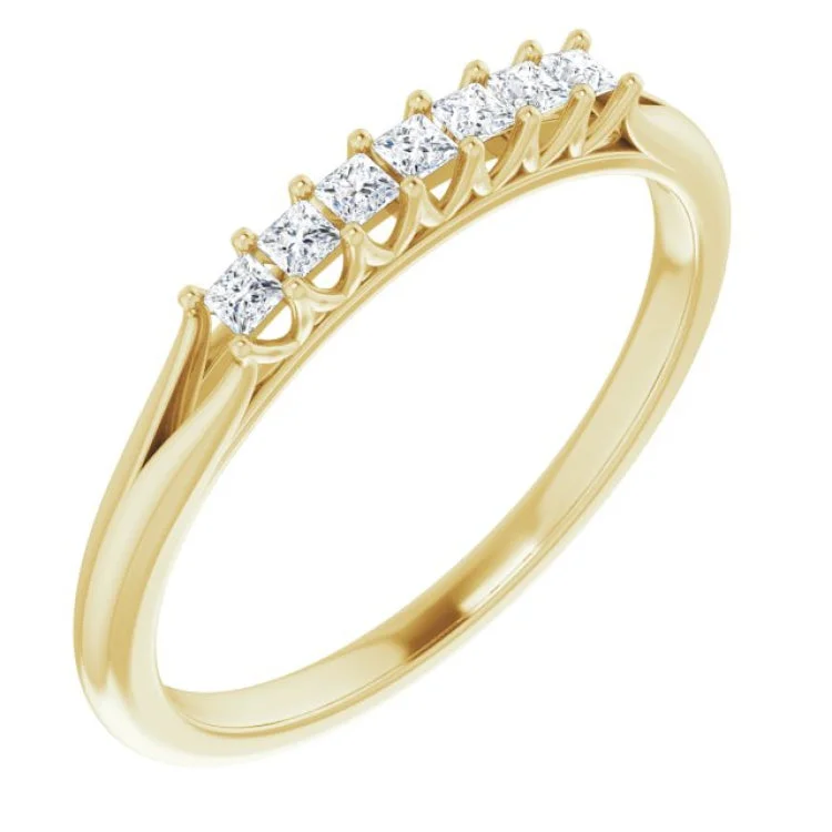 14K Yellow 1/6 CTW Natural Diamond Anniversary Band