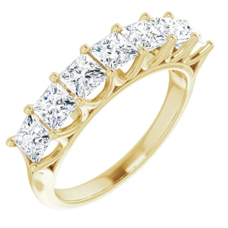 14K Yellow 1 3/4 CTW Natural Diamond Anniversary Band