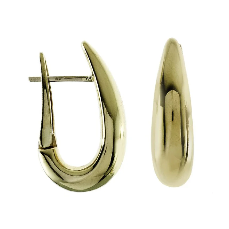 14k Gold Hinged Hoop Earrings