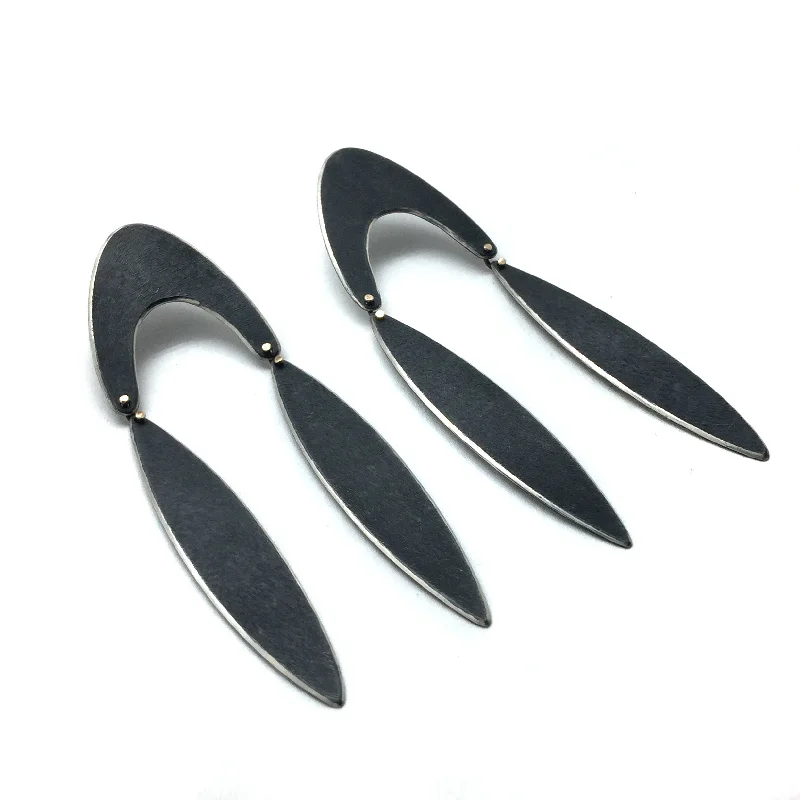 Black Hinge Earrings