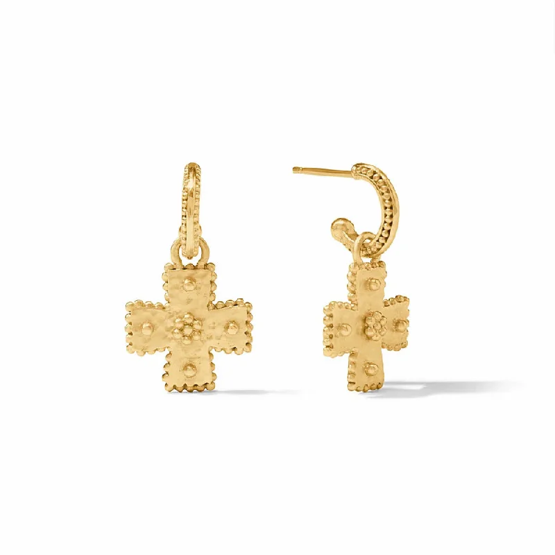 Julie Vos Canterbury Hoop & Charm Earring