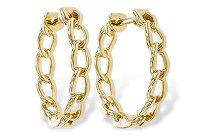 14k Yellow Gold Hoop Earrings