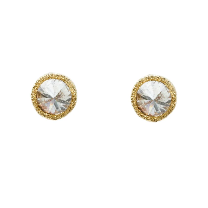 Inverted Diamond Stud Earrings