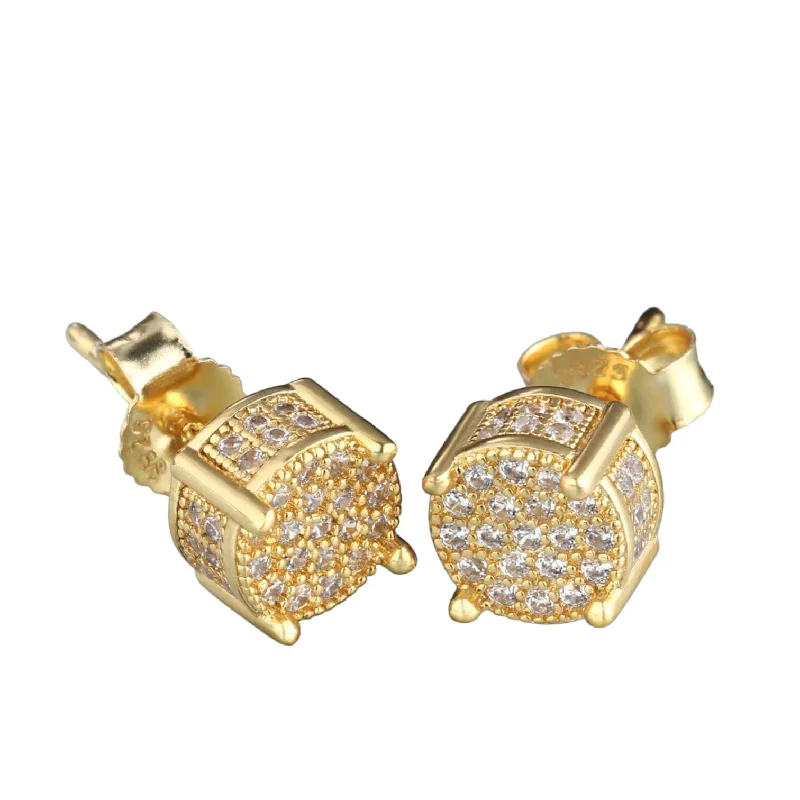 Palazzo Stud Diamond Unisex Earrings