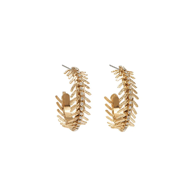 RUA Fishbone Hoop Earrings