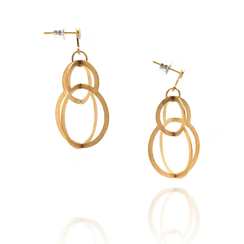 Short Ringlet Earrings - Gold