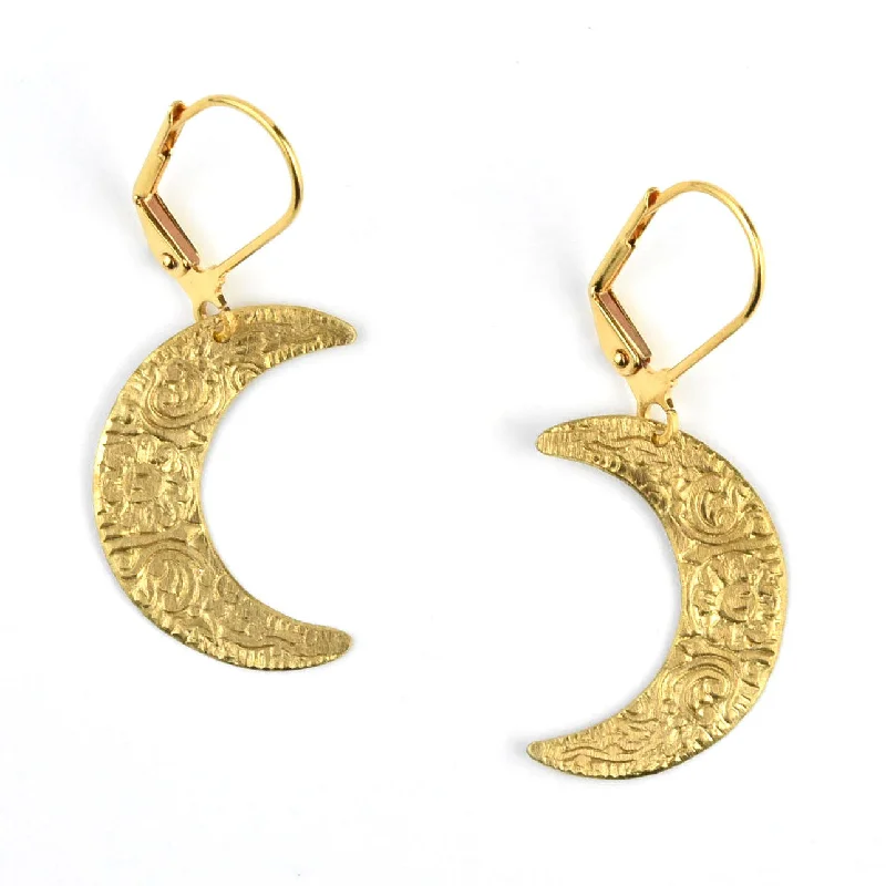 Small Moon Earrings