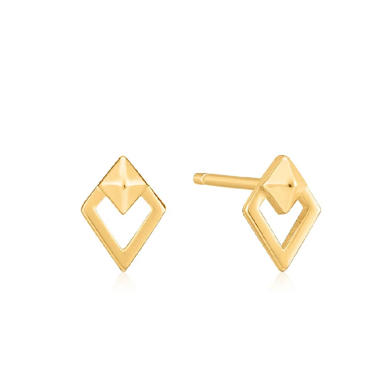 SPIKE DIAMOND STUD EARRINGS