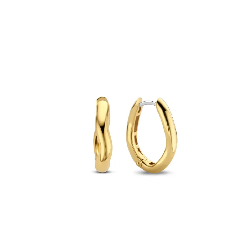 Ti Sento Ripple Hoop Earrings