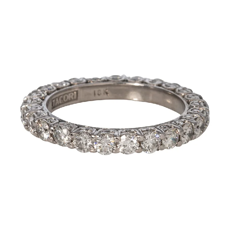 Estate 2ctw Diamond 18K White Gold Eternity Band