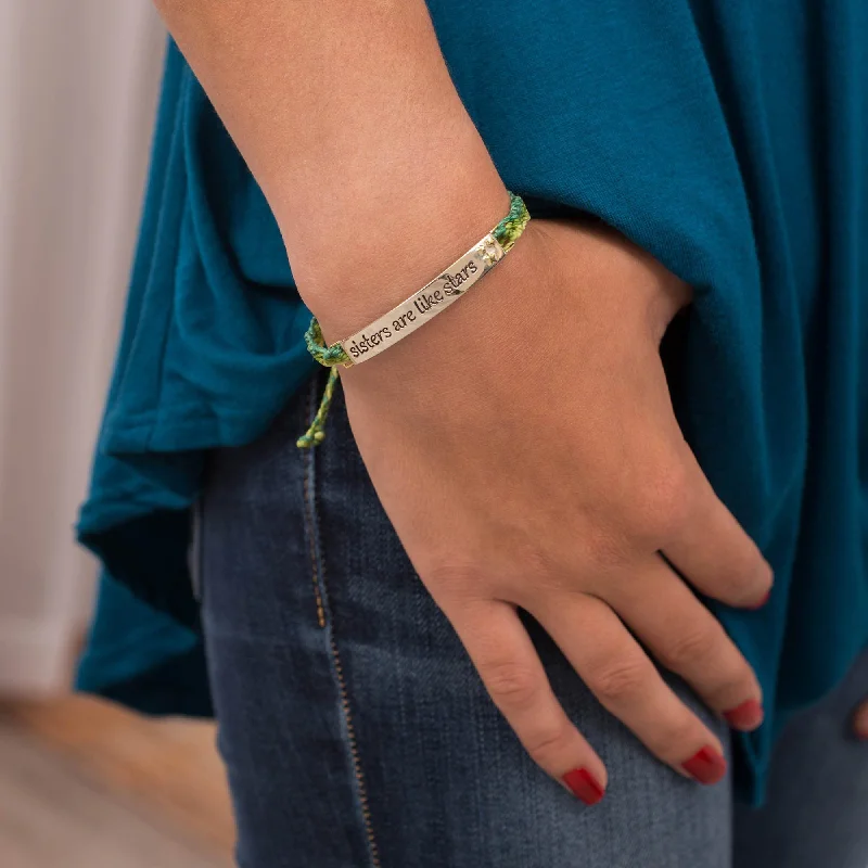 Sisters are Like Stars Handwoven Bracelet