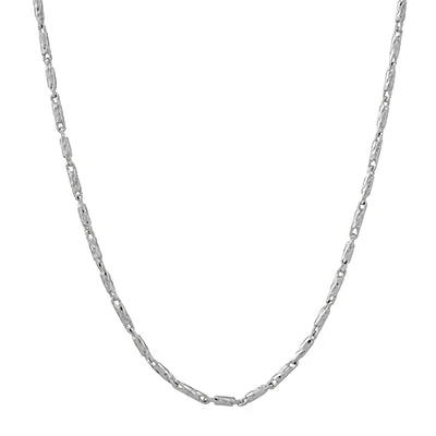 Adjustable Raso Chain in Sterling Silver (24 inches and 1.2mm wide)