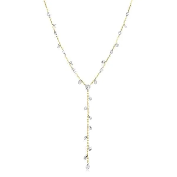 ARESA NEW YORK Diamond Y Necklace