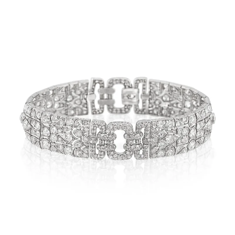 Art Deco Platinum Diamond Bracelet