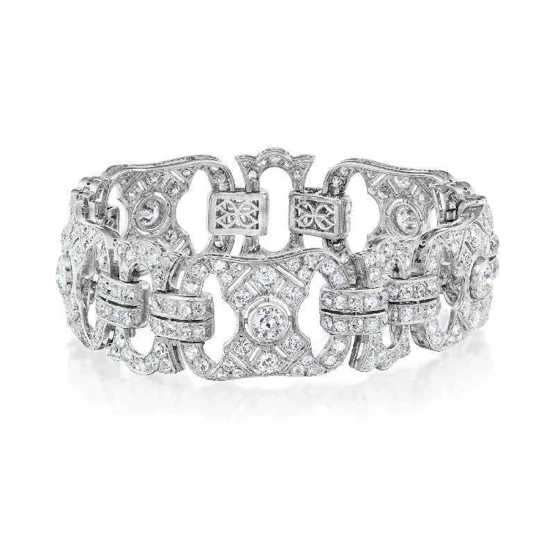 Art Deco Platinum Diamond Bracelet