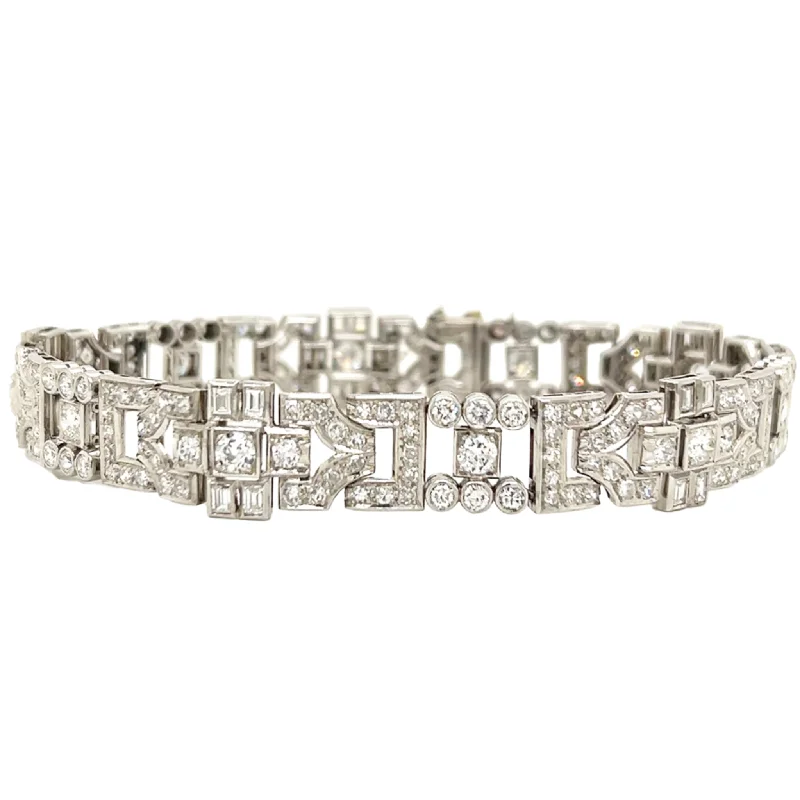 Art Deco Platinum Diamond Bracelet