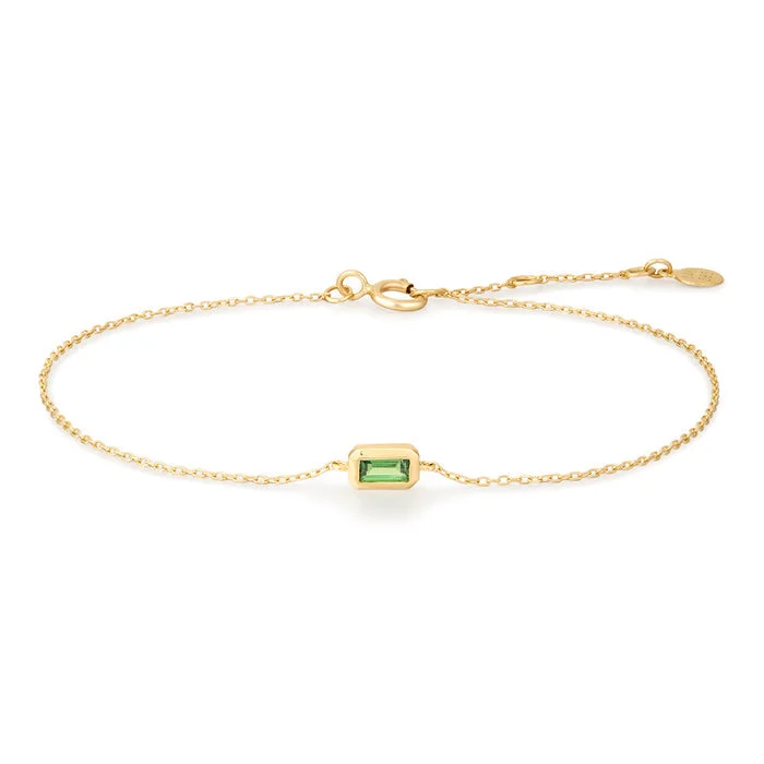 ASPEN | Tsavorite Bezel Bracelet