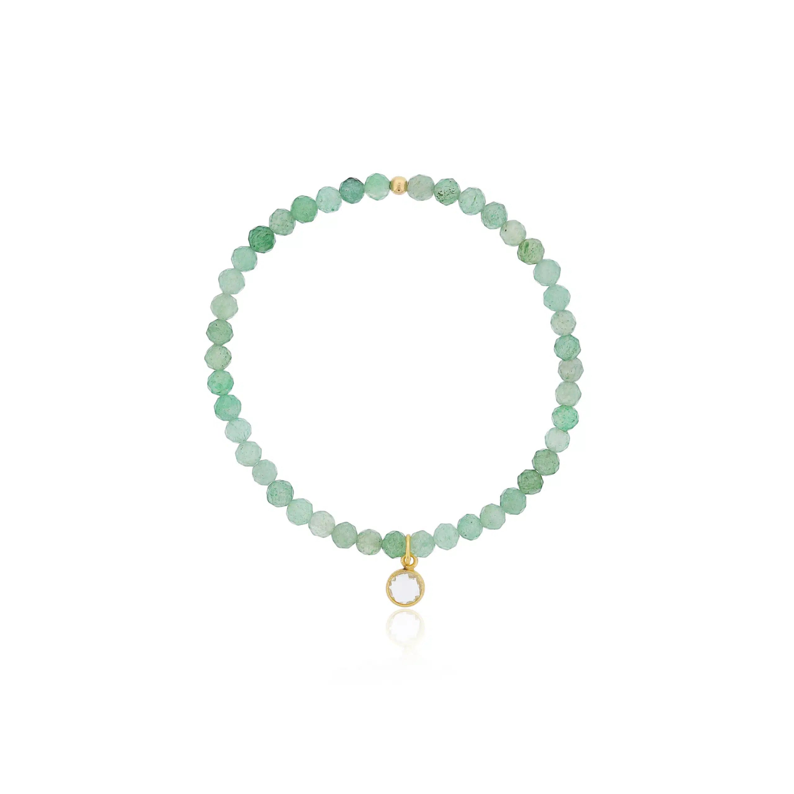 Aventurine Bezel Bracelet