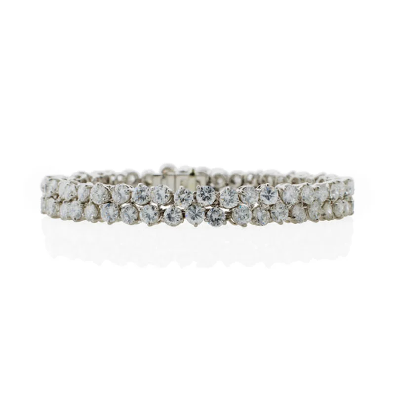 Bijoutier Bouchet French 1960s Platinum Diamond Bracelet