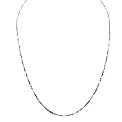 Box Chain in Sterling Silver (20inches and 1.5mm)