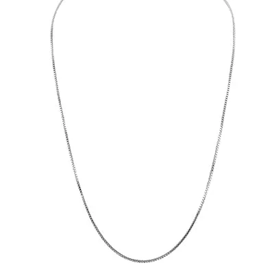 Box Chain in Sterling Silver (24inches x 1.5mm wide)