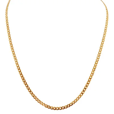 Curb Chain in 14kt Yellow Gold (20 inches and 3.7mm)