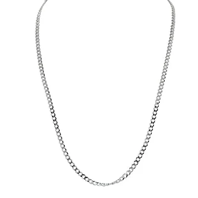 Curb Chain in Sterling Silver (24 inches and 4.7mm)