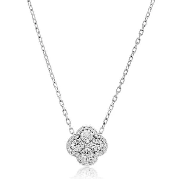 Diamond Flower Necklace