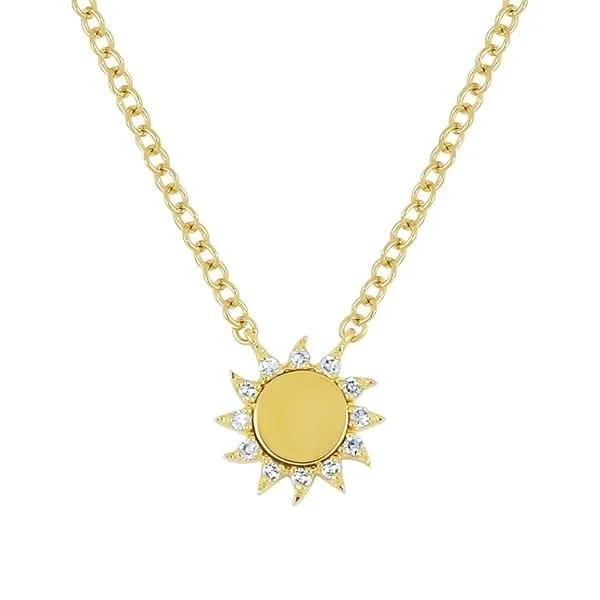 EF COLLECTION You Are My Sunshine Diamond Necklace