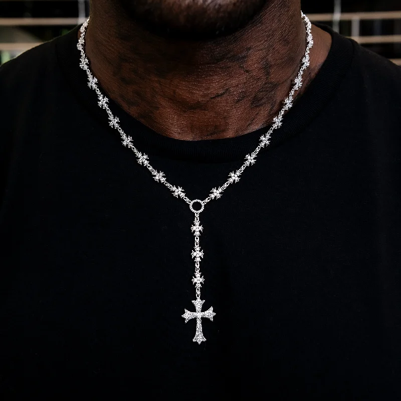 Flared Cross Rosary Chain