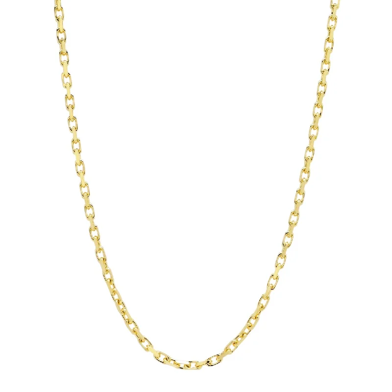 French Cable Chain in 14kt Yellow Gold (18 inches and 2.4mm wide)