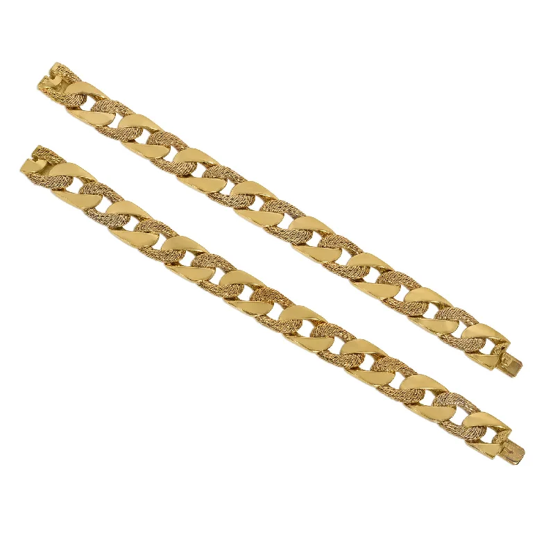 Georges Lenfant 1970s 18KT Yellow Gold Bracelets