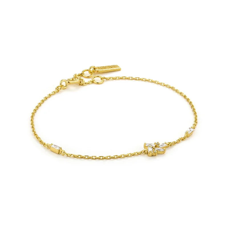 Gold Cluster Bracelet